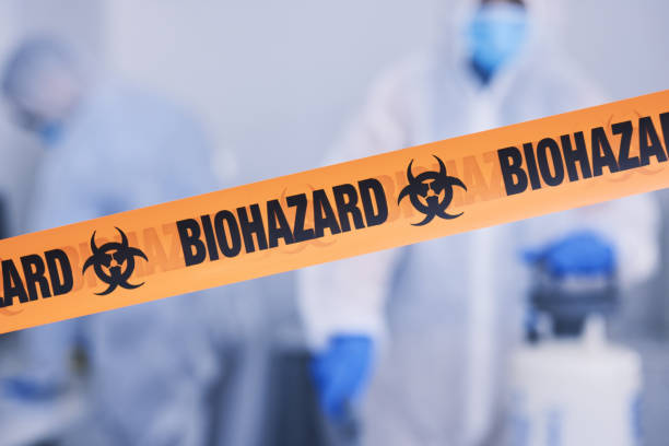 Professional Biohazard Cleanup technician working in Manville, NJ